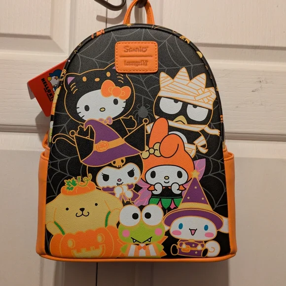 LAST PRICE DROP Sanrio Loungefly Halloween Hello Kitty Friends Mini Backpack New - Picture 4 of 10